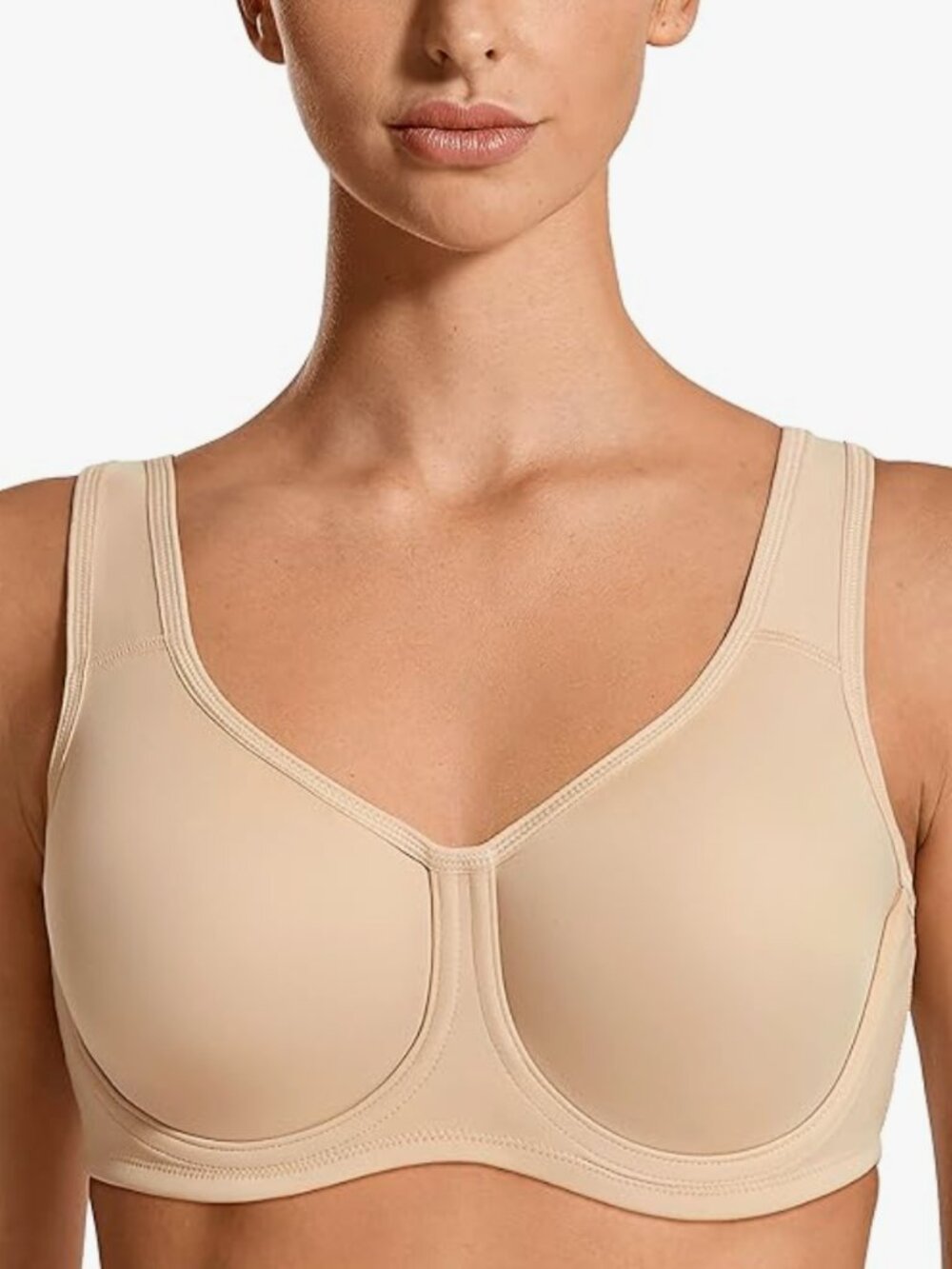 Syrokan Underwire Sport Bra Maximum Support A227 Beige Size 48DD NWT
